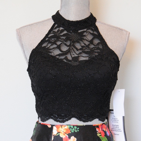 NWT [City Studio] 2 piece floral dress #110 - Picture 3 of 8